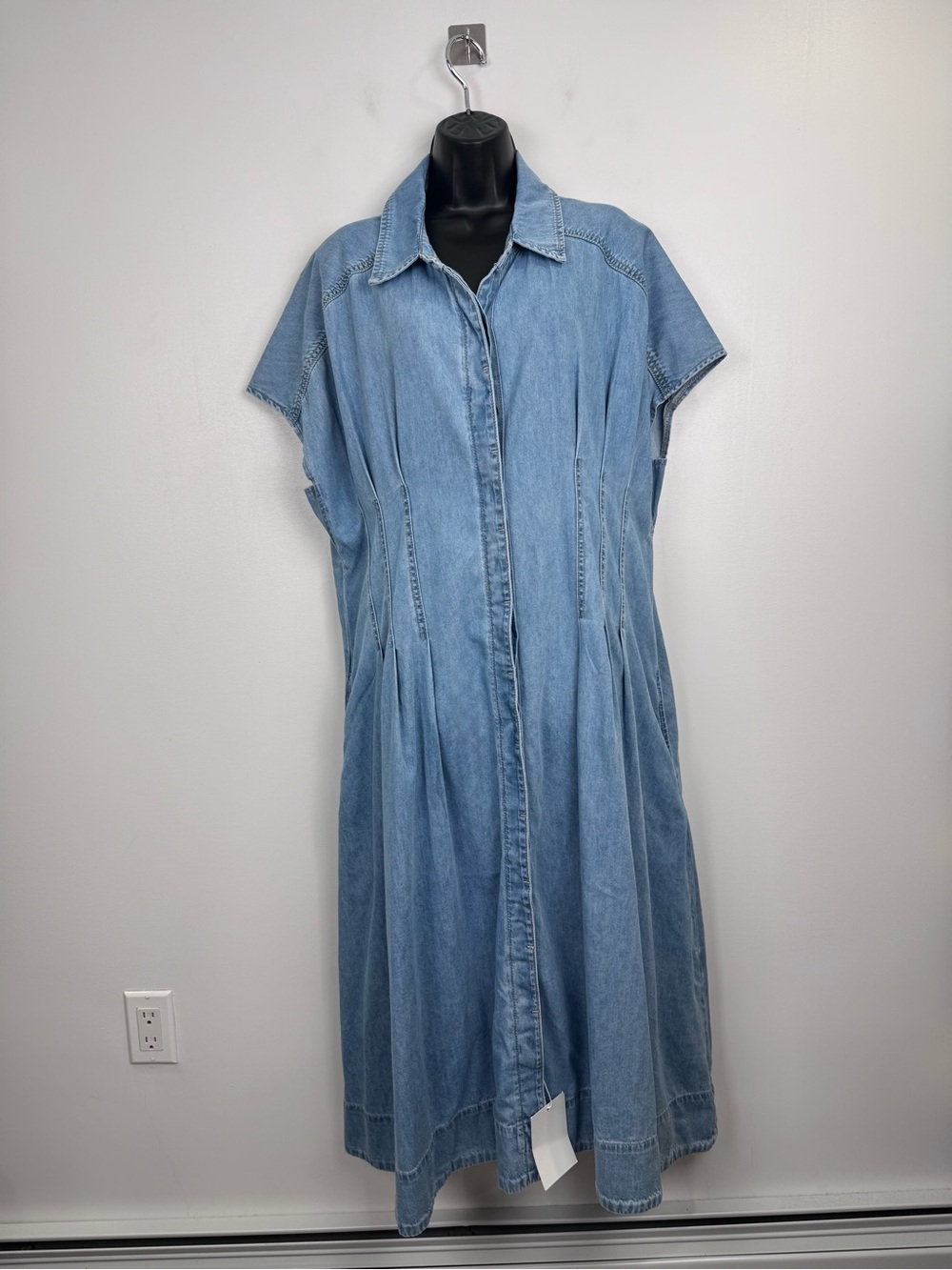 NWT Maye Camille Denim Dress Blue Women Size 2XL